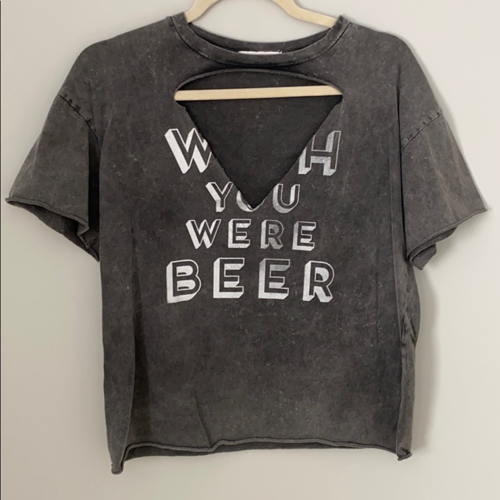 American Eagle Wish You Were Beer T-Shirt